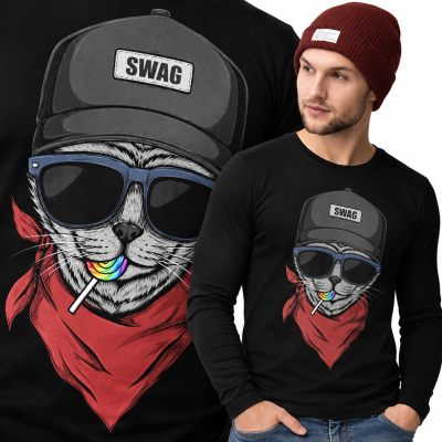 LONGSLEEVE ZWIERZĘTA  SWAGCAT
